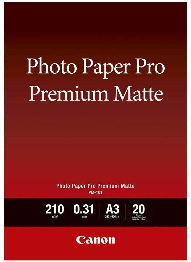 Canon PM-101 Premium-Fotopapier matt A3 297x420mm 210 g/m² - 20 Blatt