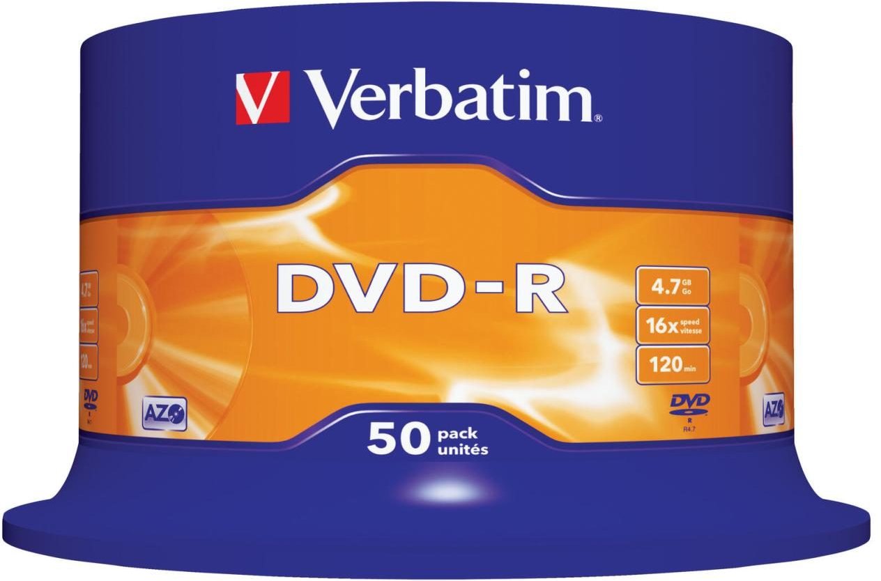 Verbatim DVD-R 4,7GB 16x 50er Spindel