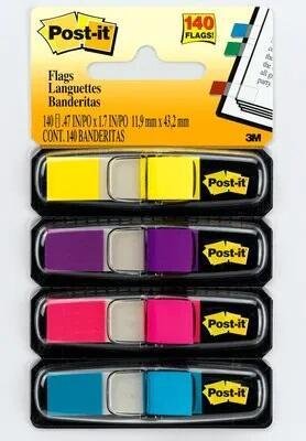 Post-it Index Mini Haftmarker farbsortiert - 4 x 35 Streifen