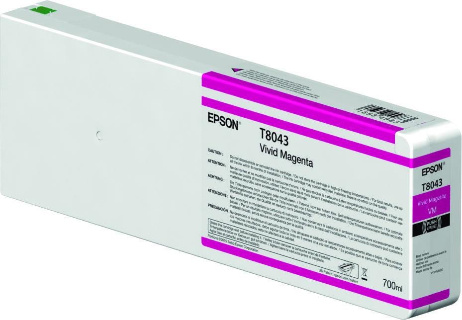 Epson Original T804300 Druckerpatrone magenta 700ml (C13T804300)