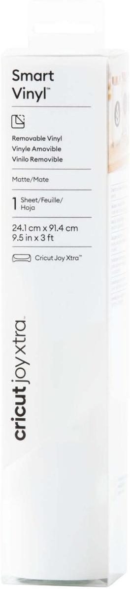Cricut Vinylfolie wiederablösbar 24.1 cm x 91.4 cm weiß matt