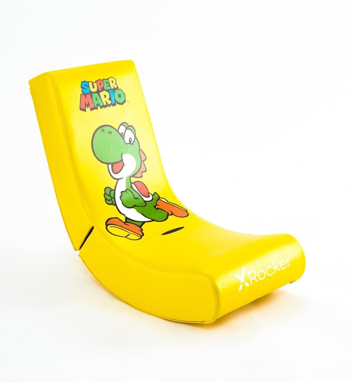 X Rocker Nintendo Super Mario™ Floor Rocker Gaming-Bodensessel im Yoshi Design für Kinder & Jugendliche - gelb