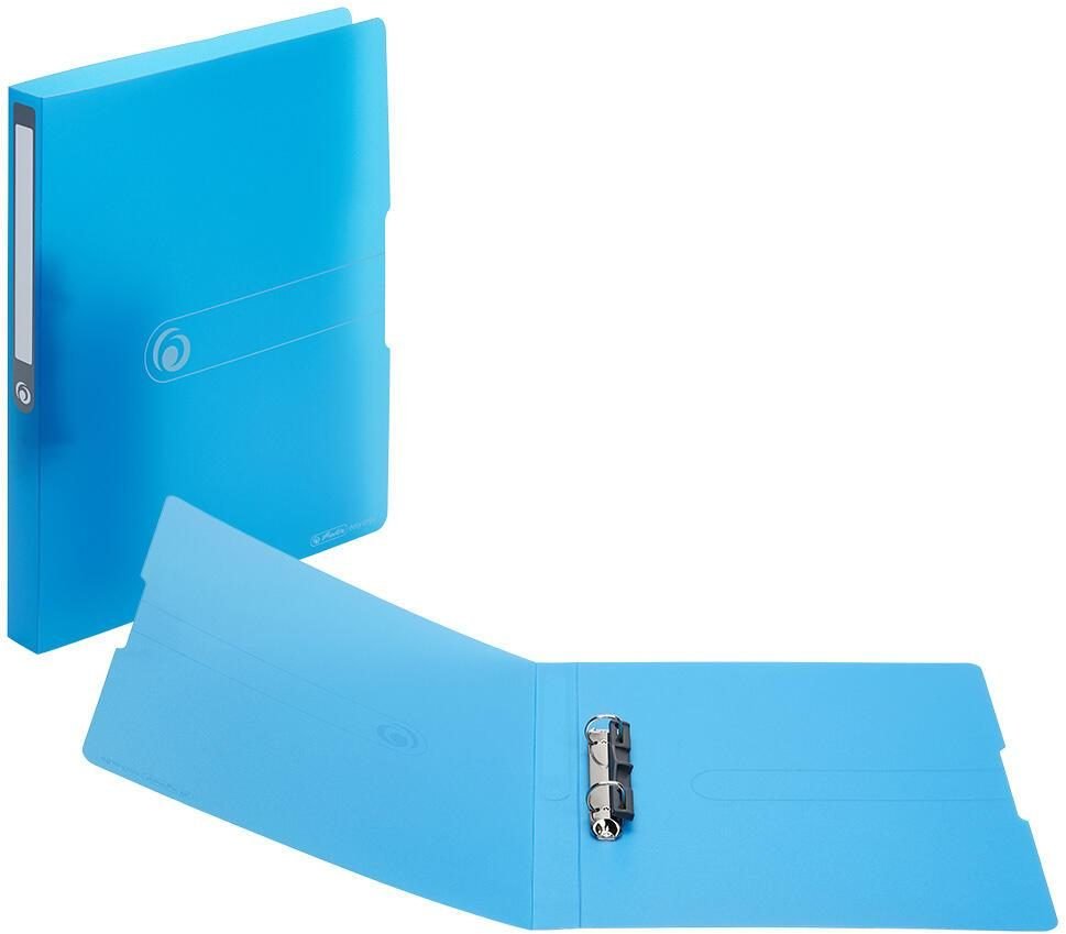 Thumbnail - herlitz Ringbuch 2-Ringe DIN A4 2.7 cm blau-transparent
