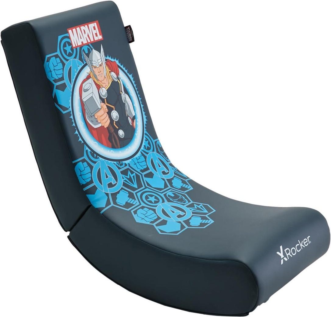 X Rocker Marvel™ Thor Floor Rocker Gaming-Bodensessel für Kinder & Jugendliche - dunkelblau