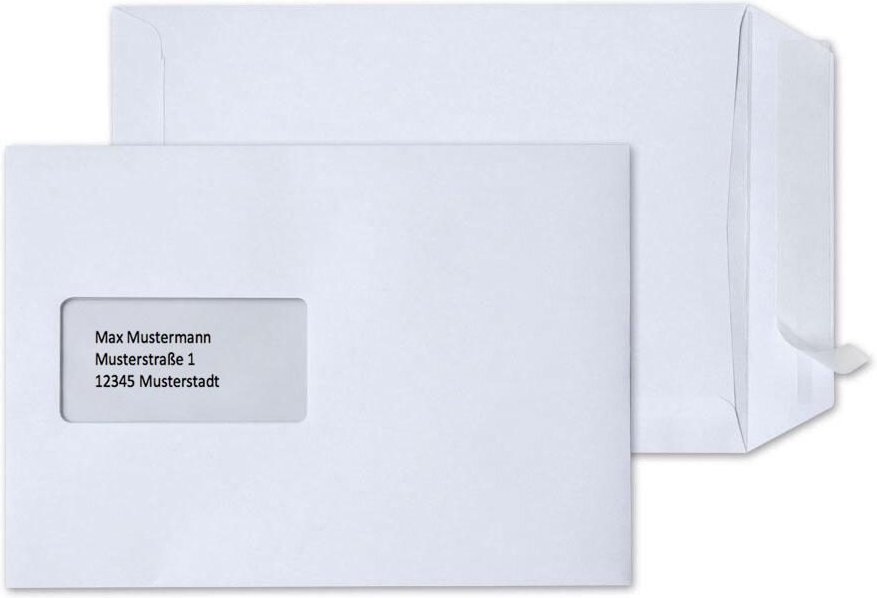 STEINMETZ Versandtaschen DIN C5 weiß