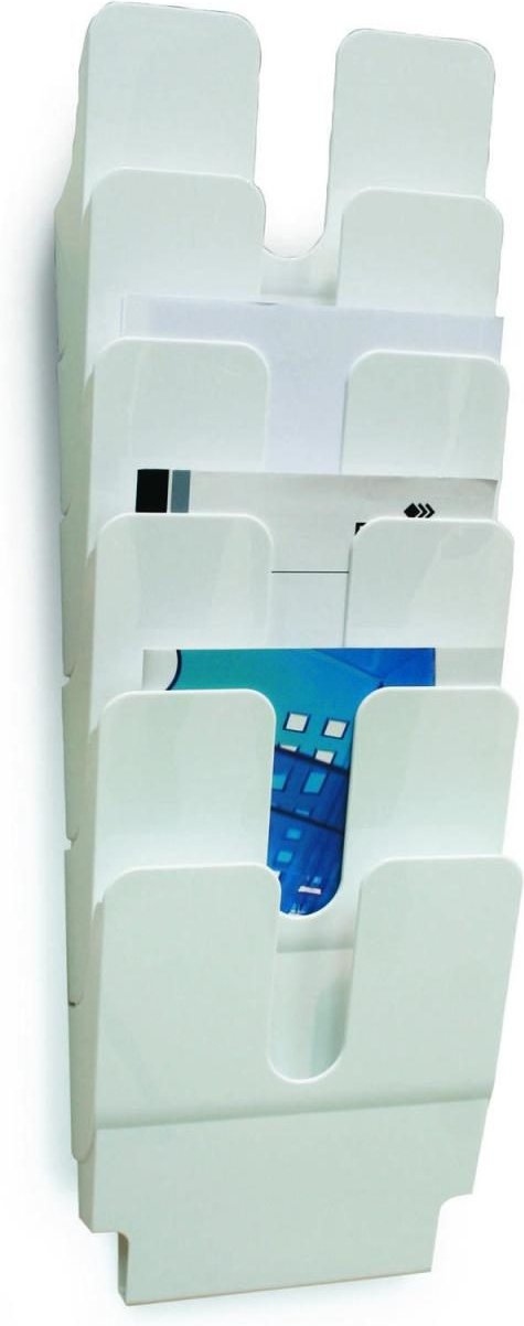 Thumbnail - DURABLE Flexiplus Wandprospekthalter DIN A4 hoch 6-Fach weiß