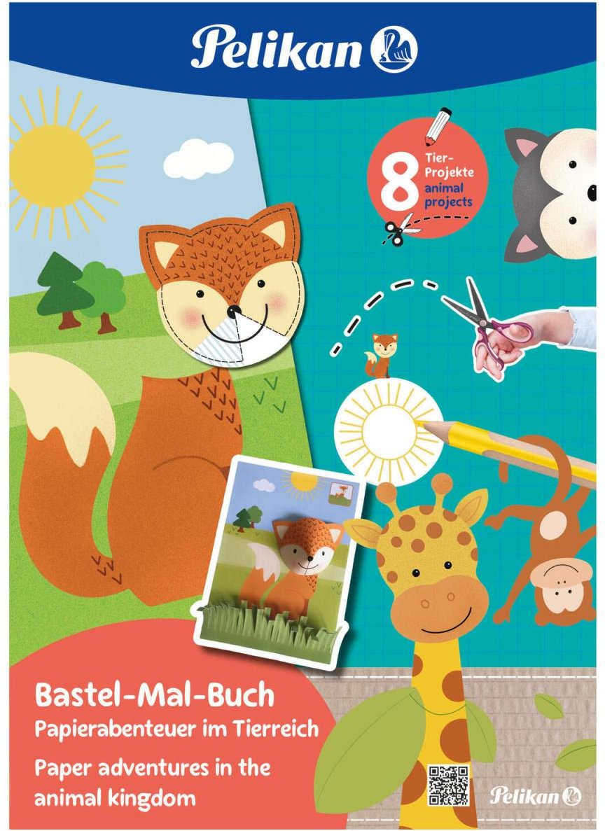 Thumbnail - Pelikan zum Basteln Tierreich Malbuch