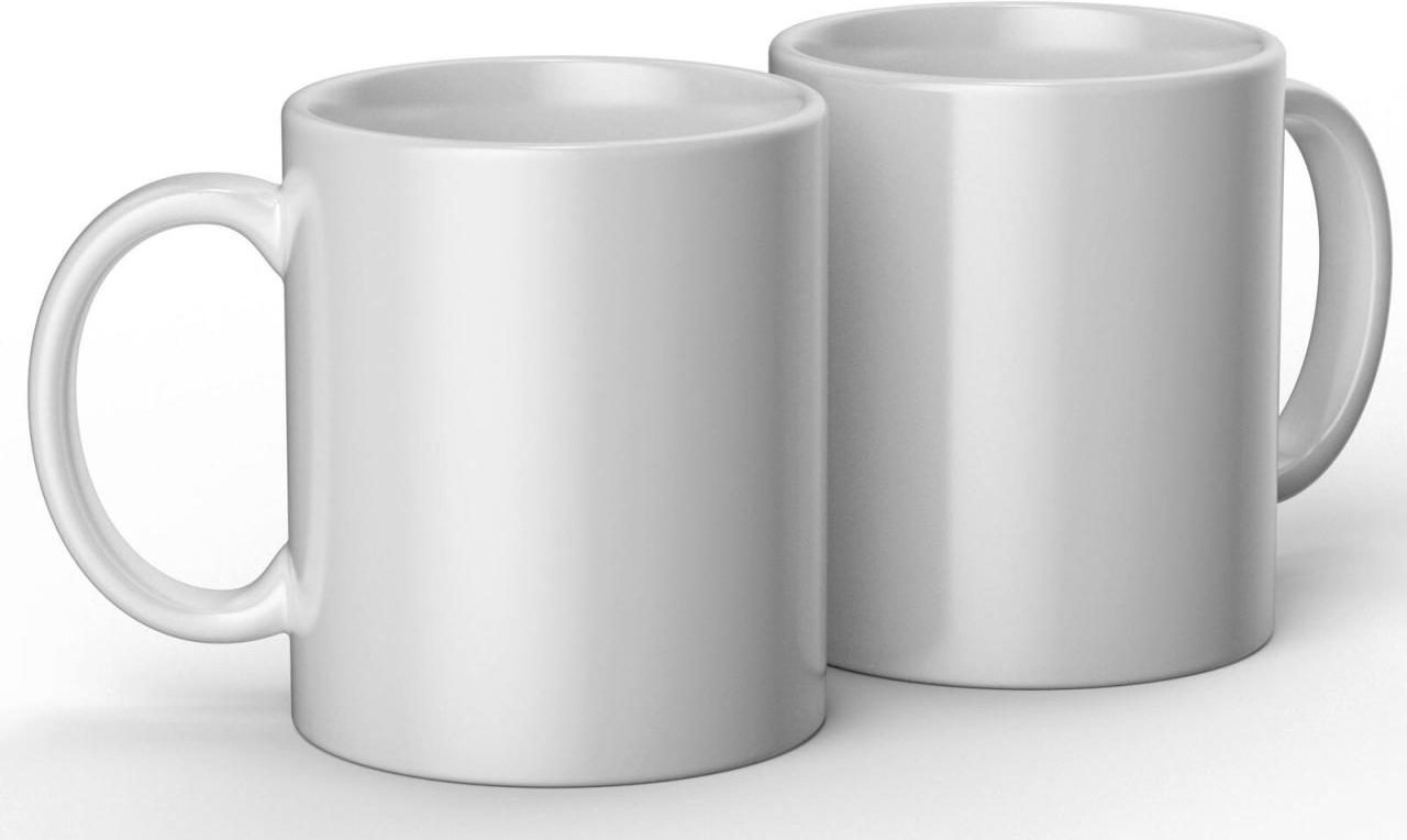 Cricut Keramiktassen für Tassenpresse weiß