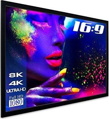 Thumbnail - eSmart Professional MIRALE Tageslicht-Rahmen Leinwand Grau 186 x 105 cm (84") 16:9