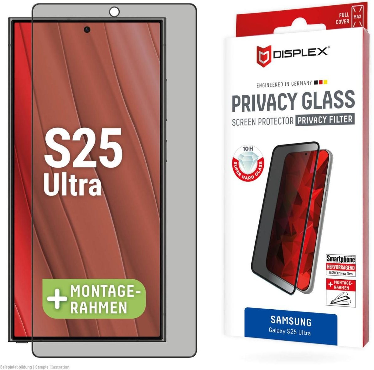DISPLEX Privacy Glas für Samsung Galaxy S25 Ultra