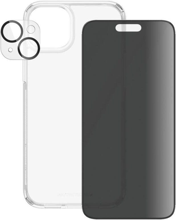 PanzerGlass™ Privacy 3-in-1 Set - iPhone 15 Plus