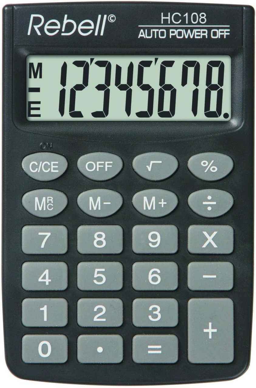 Rebell Taschenrechner HC108 schwarz