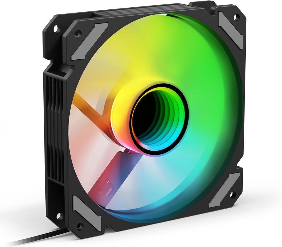 Thumbnail - Sharkoon Shark Mirror RGB PWM Reverse, 120 mm, schwarz