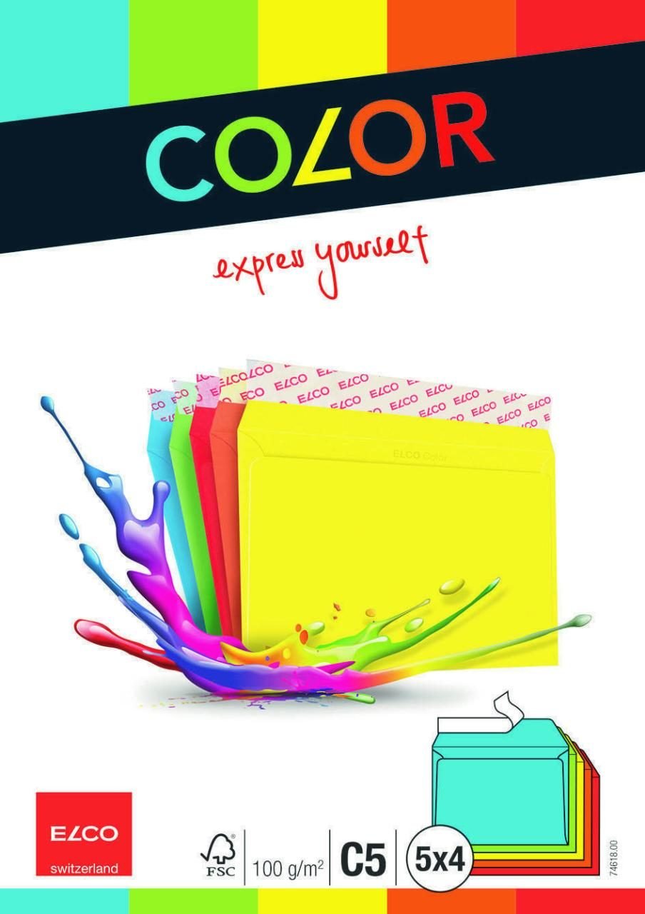 ELCO Briefumschläge DIN C5 ohne Fenster haftklebend