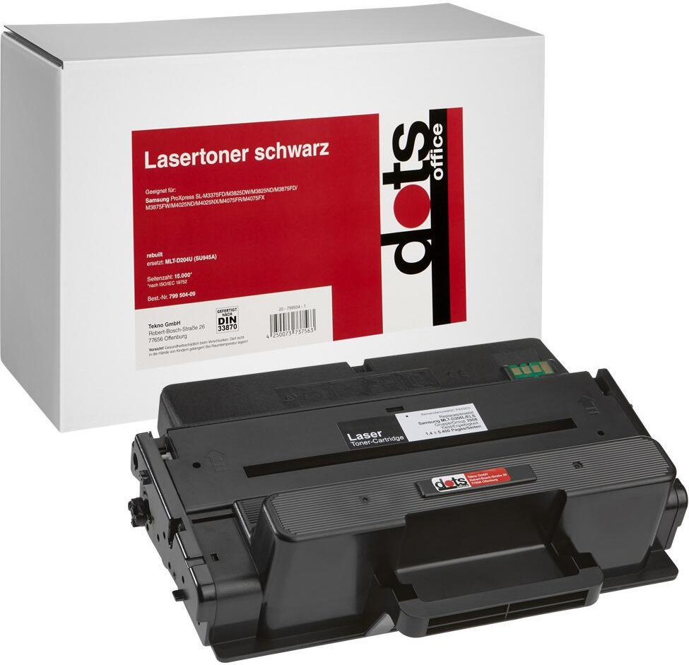 dots Toner kompatibel zu SAMSUNG MLT-D204U (SU945A) schwarz