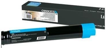 Lexmark Original Toner Standard Variante - C/X950 cyan 22.000 Seiten (C950X2CG)