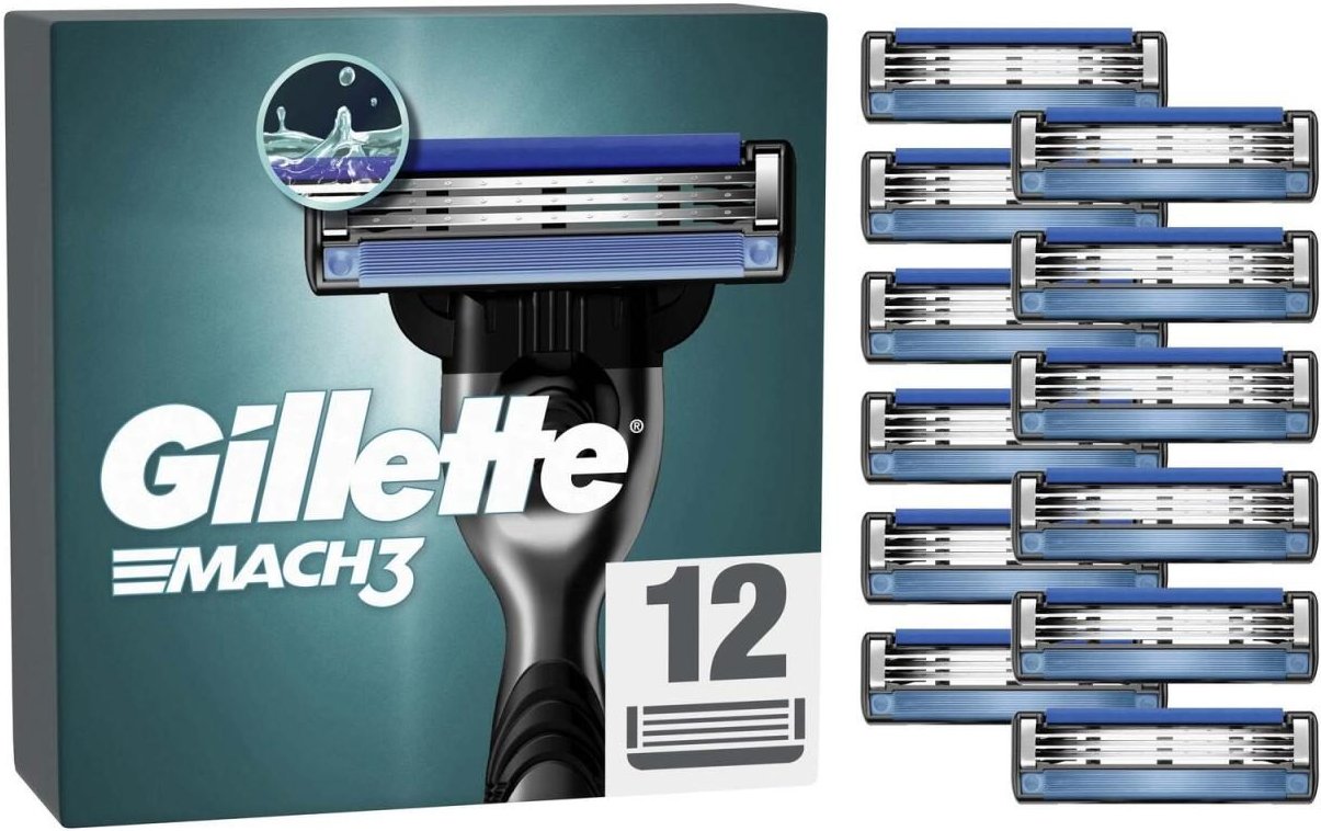 Gillette Mach3 Rasierklingen 12 St.