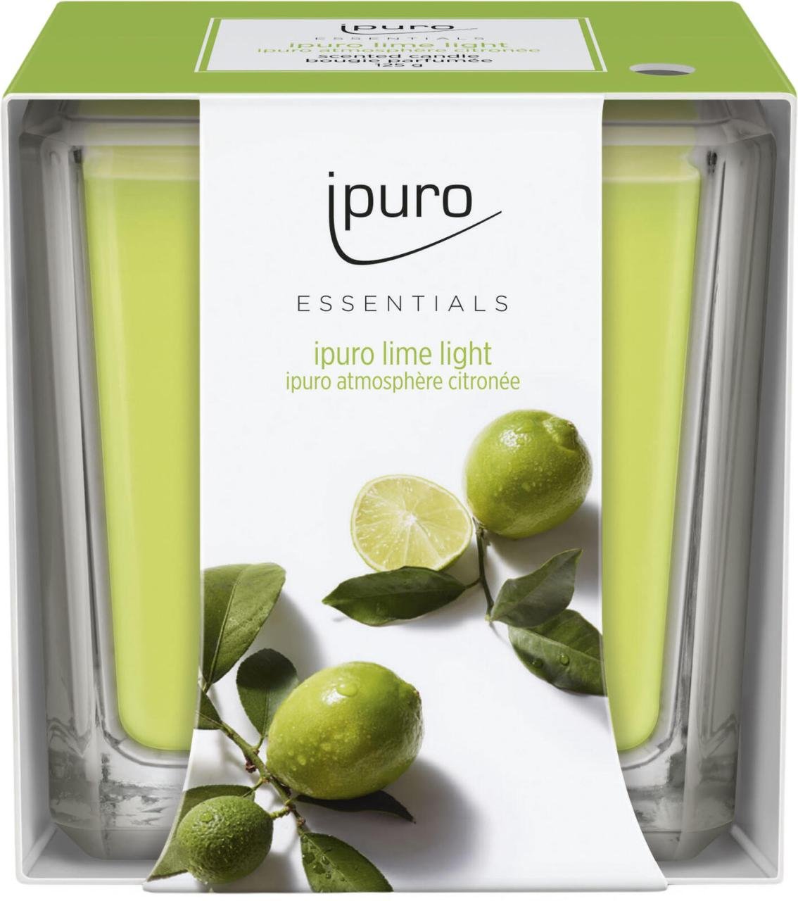 ipuro Lime Light Duftkerze 6.5 cm grün