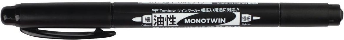 Tombow Permanentmarker-Set 0.4 - 0.8 mm Schwarz