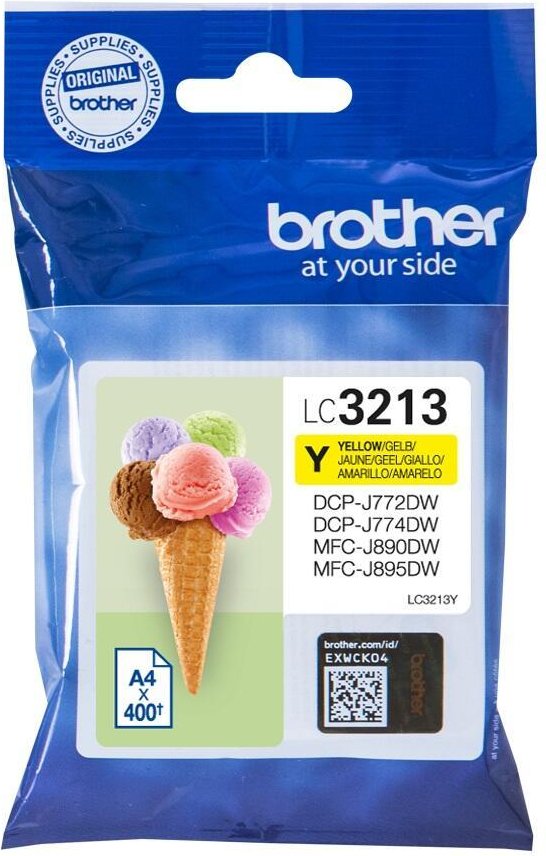 Brother Original LC-3213Y Druckerpatrone gelb 400 Seiten (LC3213Y)