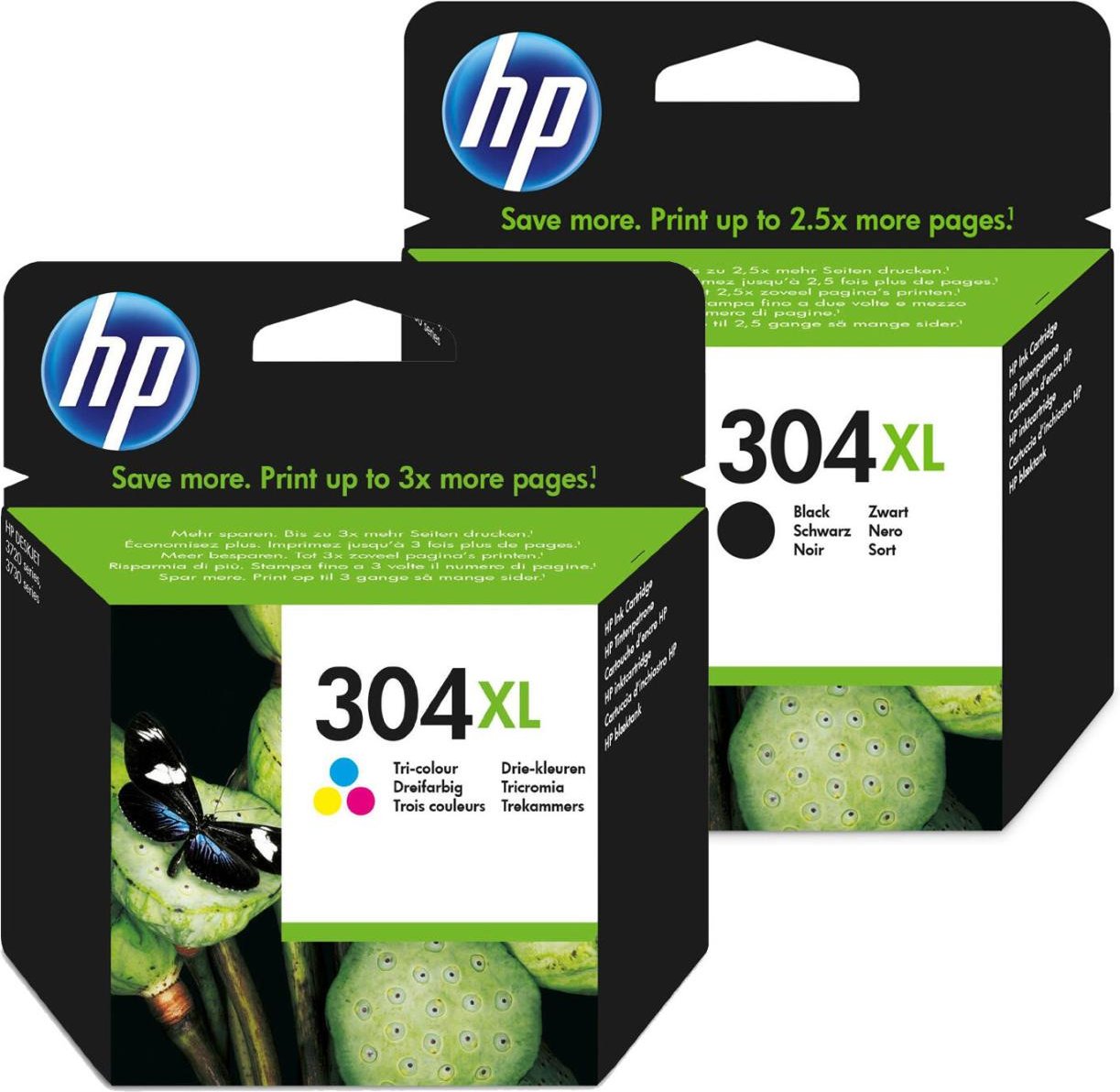 Thumbnail - HP Original 304XL Druckerpatronen - Multipack (N9K08AE+N9K07A)