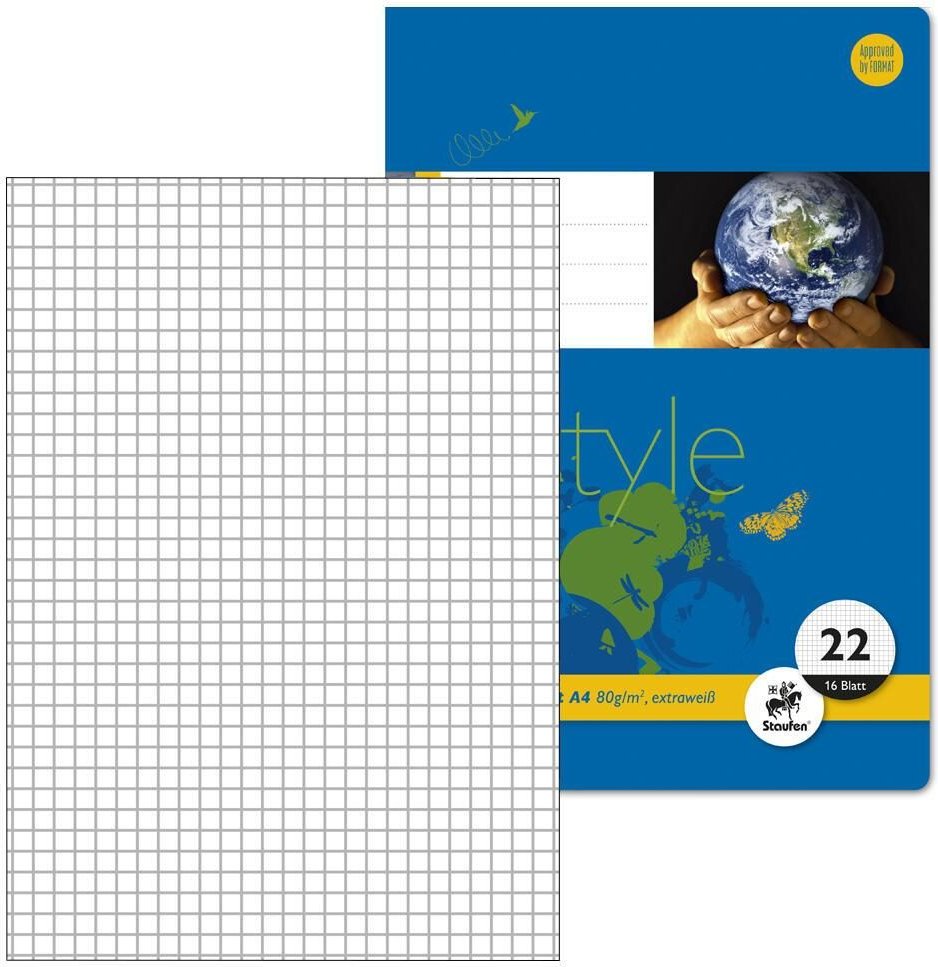 Thumbnail - Staufen® Schulhefte kariert DIN A4 16 Blätter