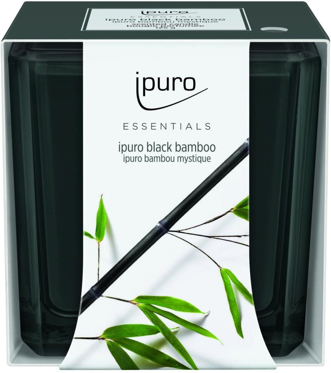 ipuro Black Bamboo Duftkerze 6.5 cm schwarz