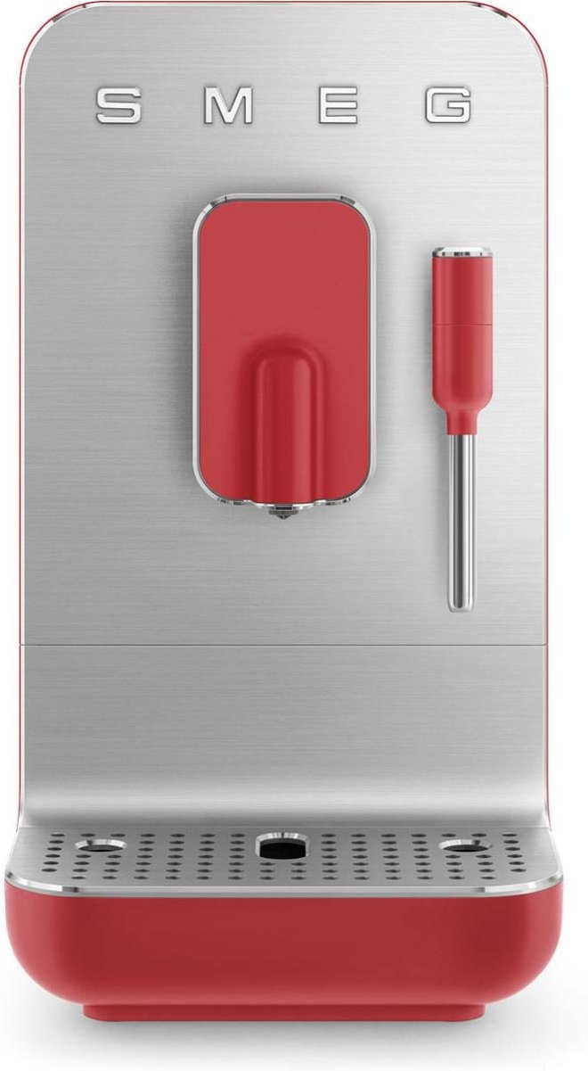 SMEG Kaffeevollautomat mit Dampffunktion 50's Style BCC02RDMEU, rot