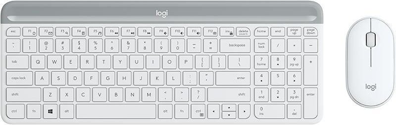 Logitech MK470 Slim Combo weiß