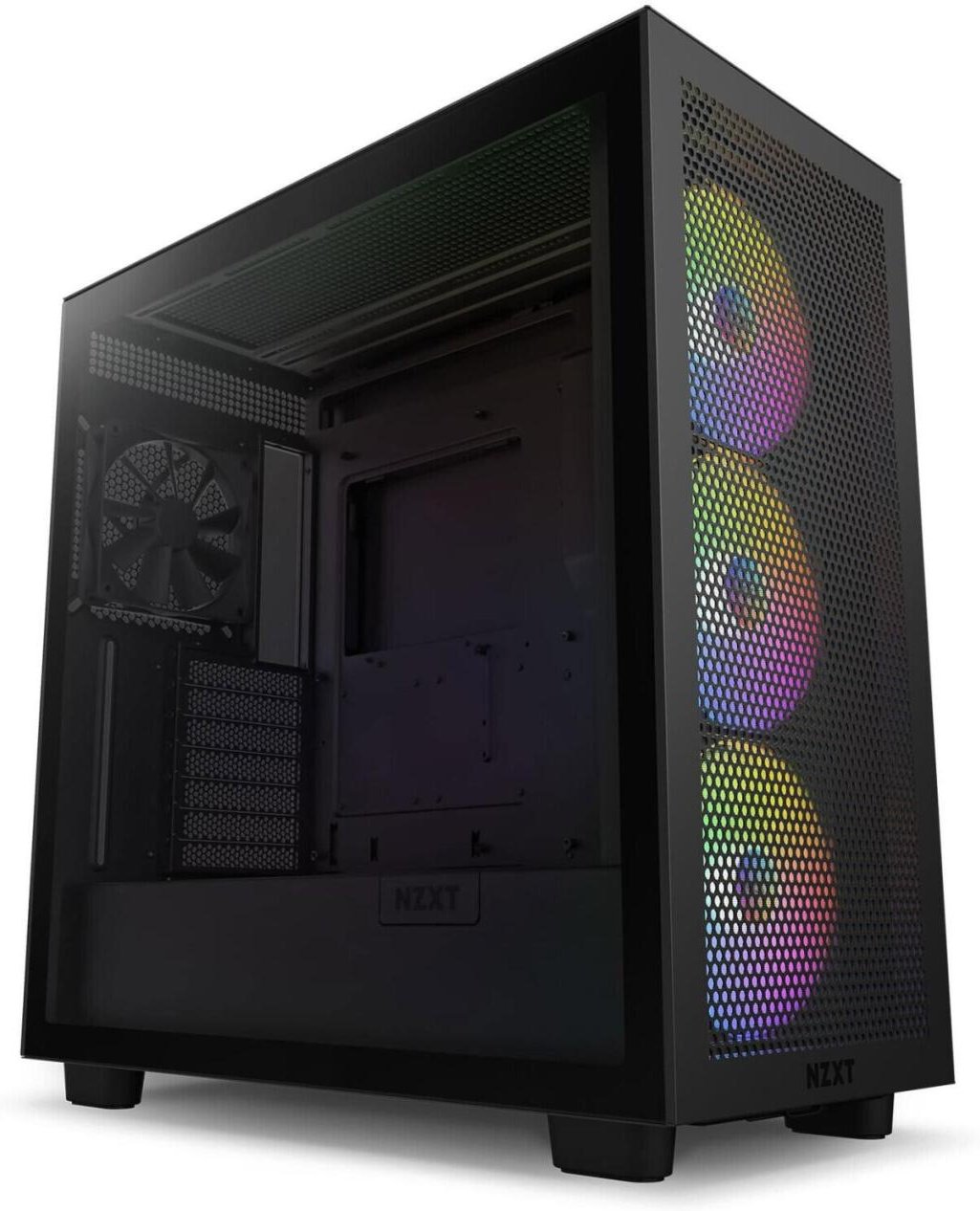 NZXT H7 Flow RGB Midi-Tower-Gehäuse, Schwarz