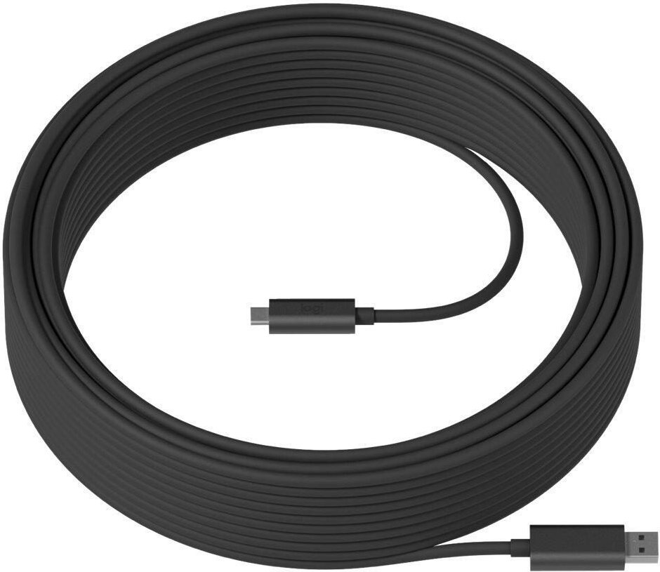 Logitech USB-Kabel von USB Typ-A zu USB-C (10m, schwarz)