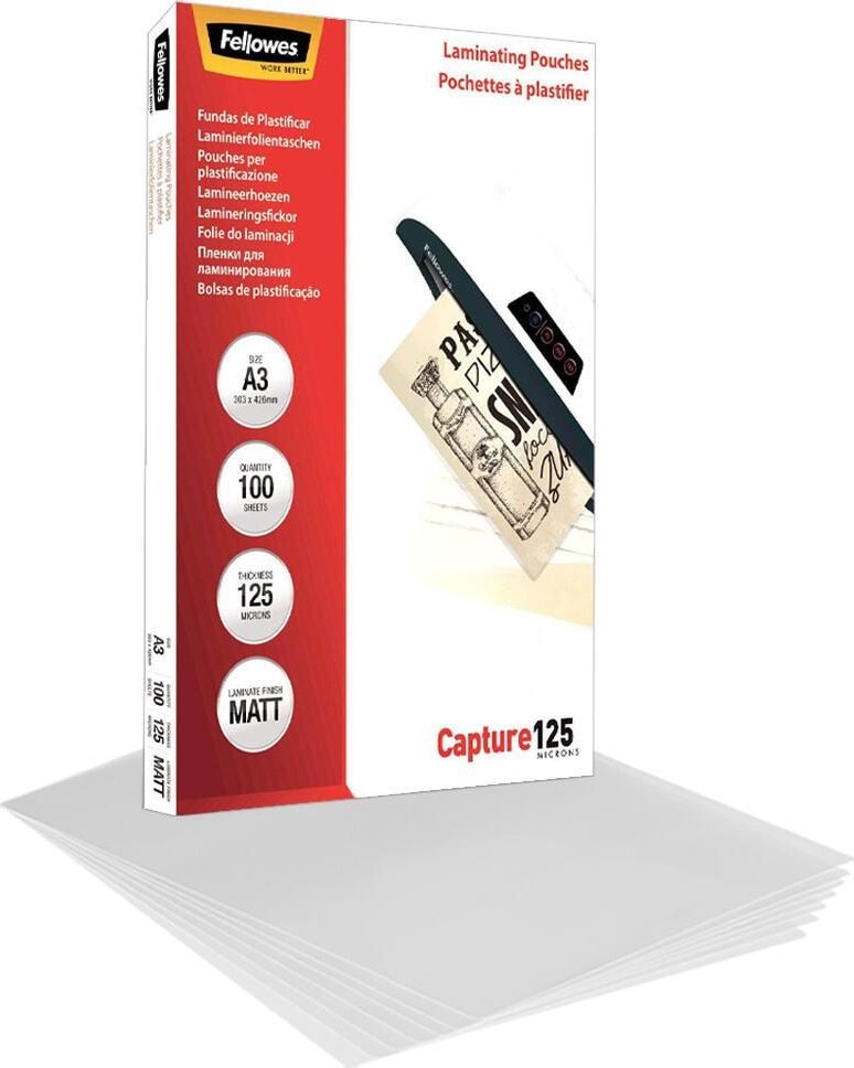 Fellowes Laminierfolien matt 125 mikron A3