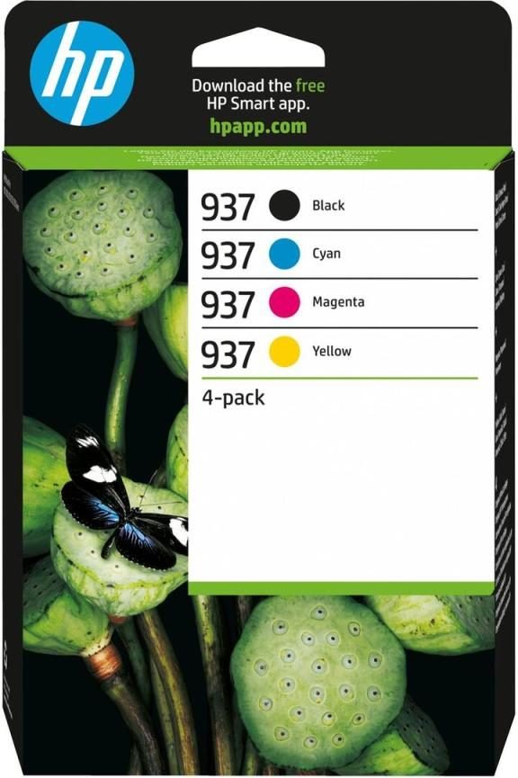 HP 937 - 4er-Pack - Schwarz, Gelb, Cyan, Magenta - original