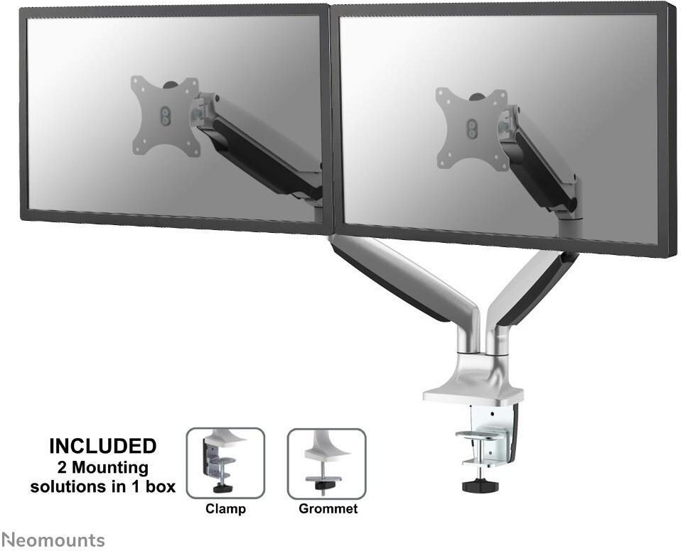 Neomounts NM-D750DSILVER Monitor Tischhalterung