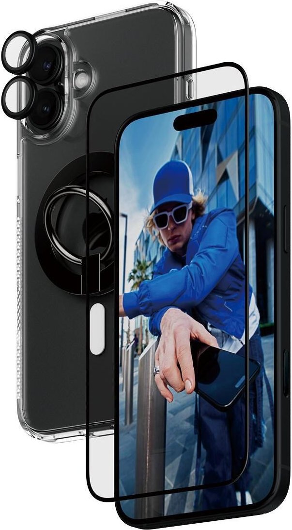 PanzerGlass® 4-in-1 Protection Schutzset für iPhone 16 Plus