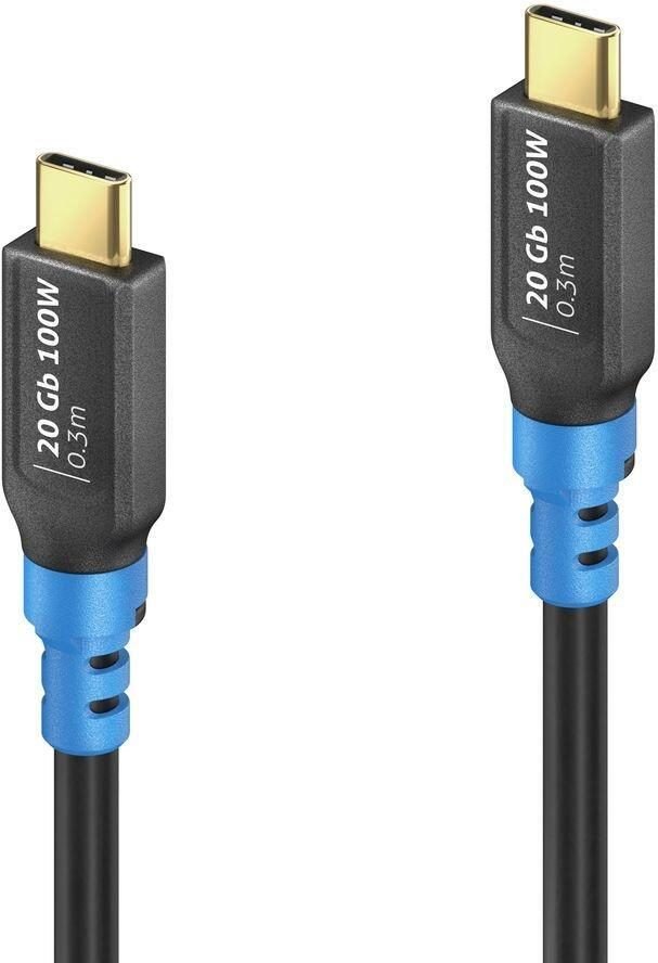 PureLink FlexInstall USB-C auf USB-C Kabel USB4 Gen2x2 20Gbps 100W 0.30m