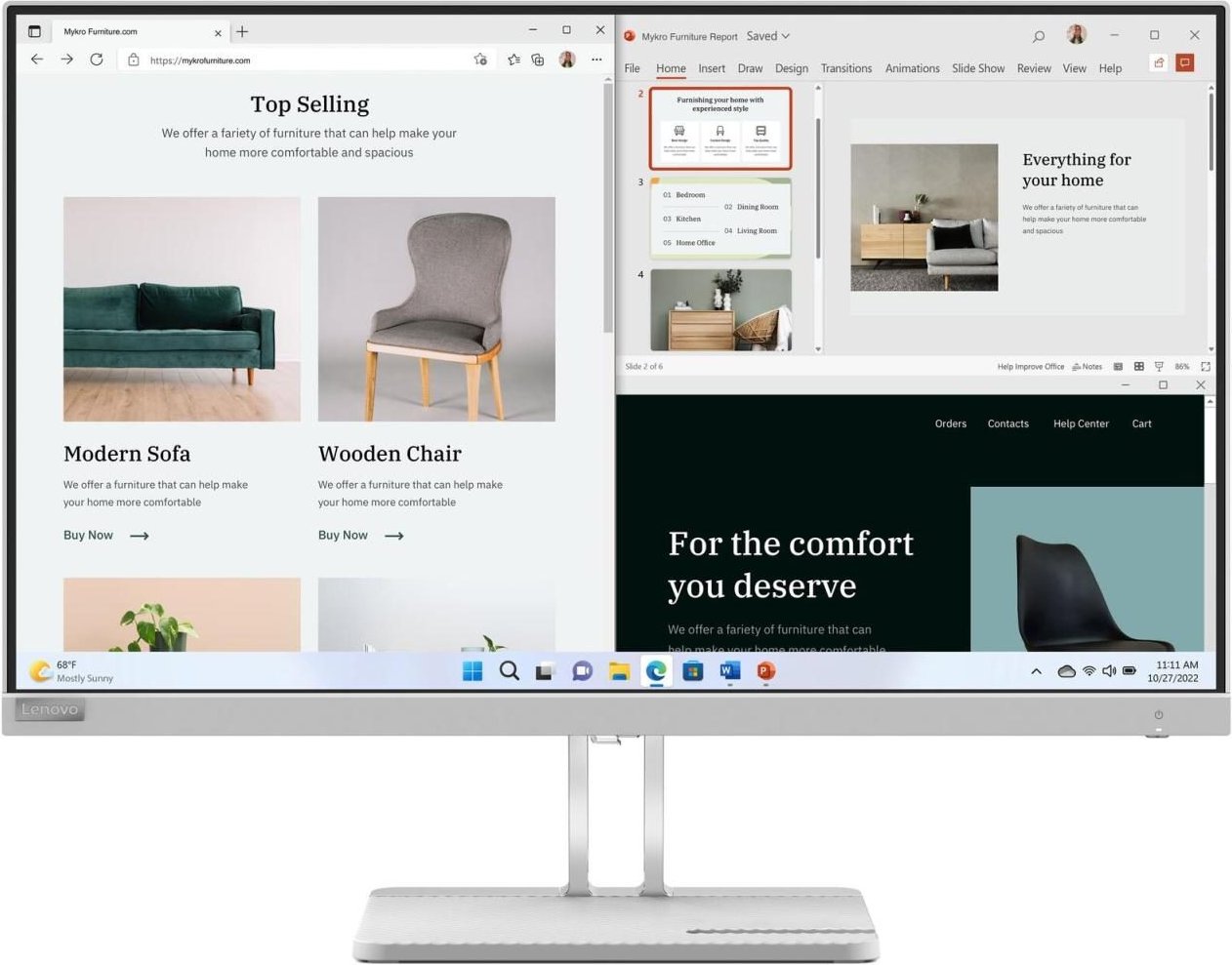 Lenovo L27e-40 Monitor 68,6cm (27 Zoll)
