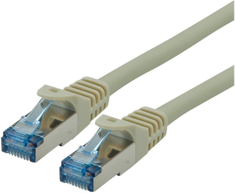 Thumbnail - Roline Patch-Kabel RJ-45 (M) zu RJ-45 (M) 15 m SFTP CAT 6a grau (21.15.2808)
