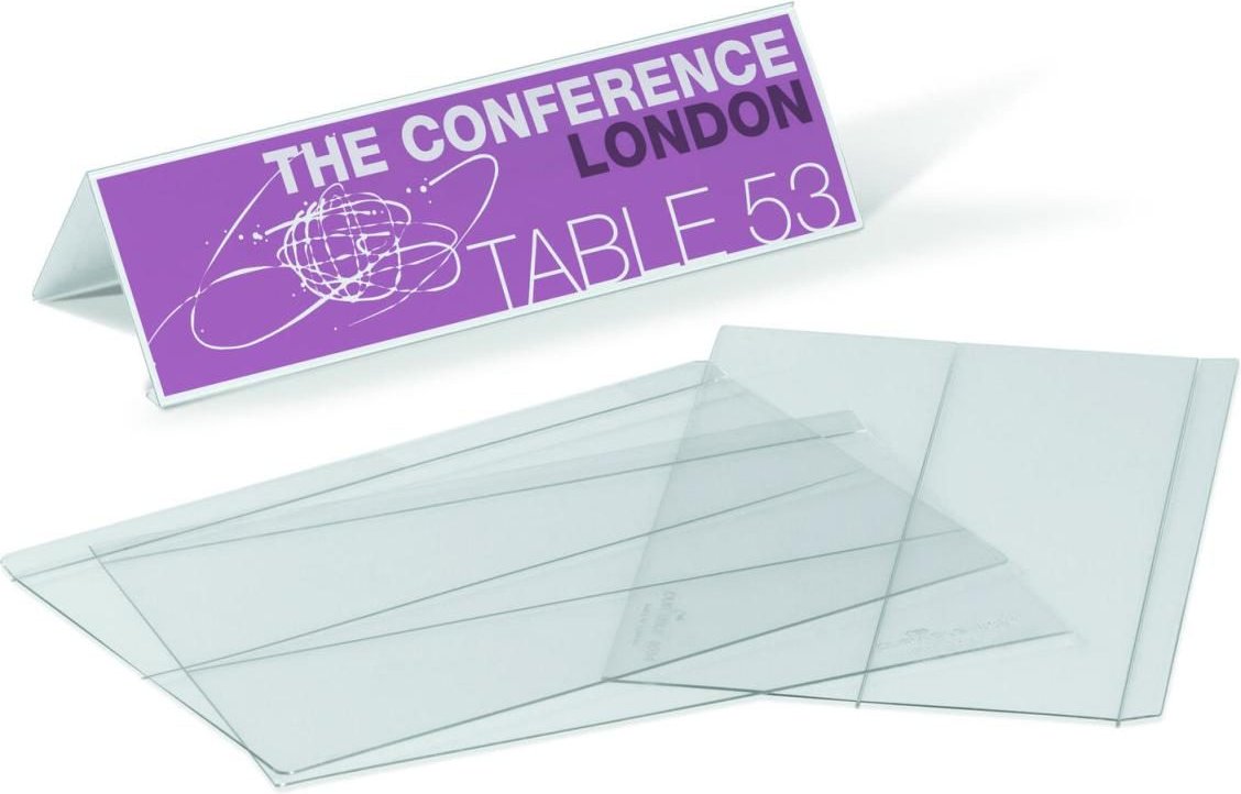 Thumbnail - DURABLE Tischaufsteller Tischnamensschild 21,0 x 5,0 x 6,1 cm