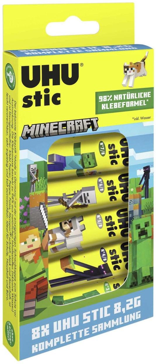UHU Minecraft Klebestifte 8x 8,2 g