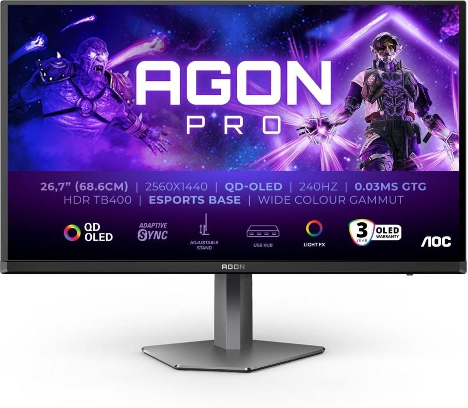 Thumbnail - AOC AGON Pro AG276QZD2 Gaming-Monitor 68,6 cm (27")