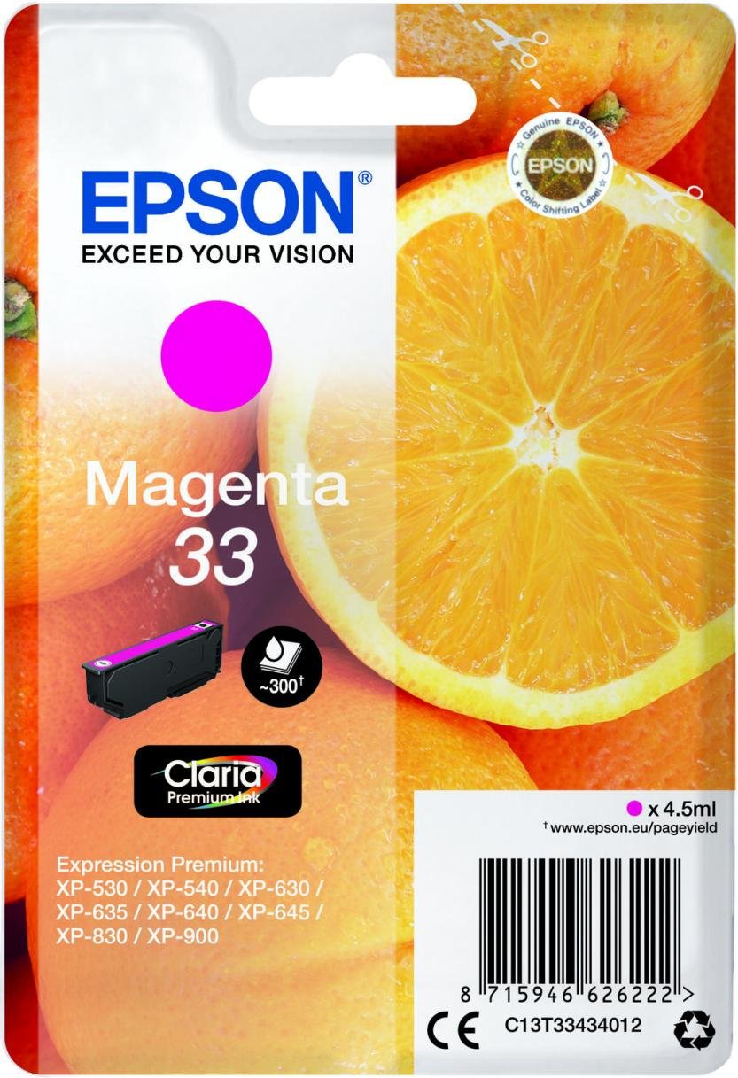 Epson Original 33 Orange Druckerpatrone - magenta (C13T33434012)