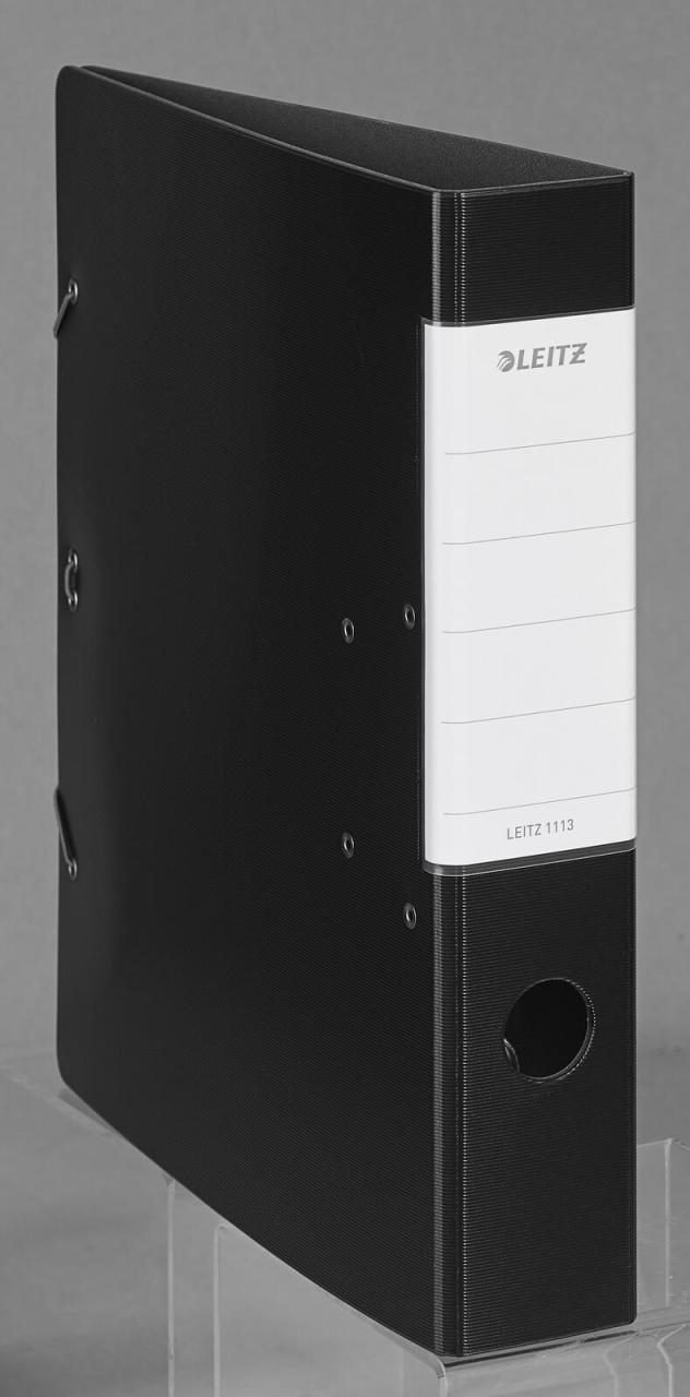 LEITZ Ordner Rückenbreite 6.2 cm DIN A4 Kunststoff schwarz