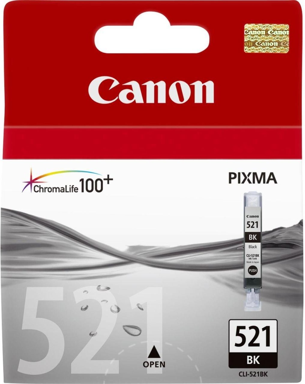 Canon Original CLI-521BK Druckerpatrone - schwarz 665 Seiten