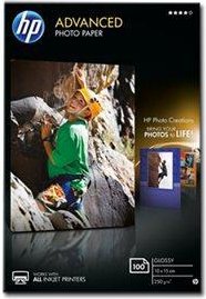 HP Advanced Glossy Photo Paper - Fotopapier, glänzend - 100 x 150 mm - 250 g/m2 - 100 Blatt - für Deskjet 2050 J510 Env