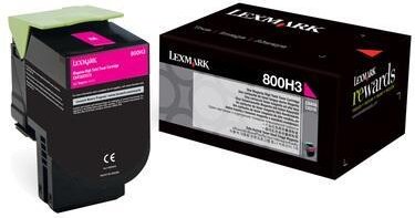 Lexmark Original Toner Standard Variante - CX410 magenta 3.000 Seiten (80C0H30)