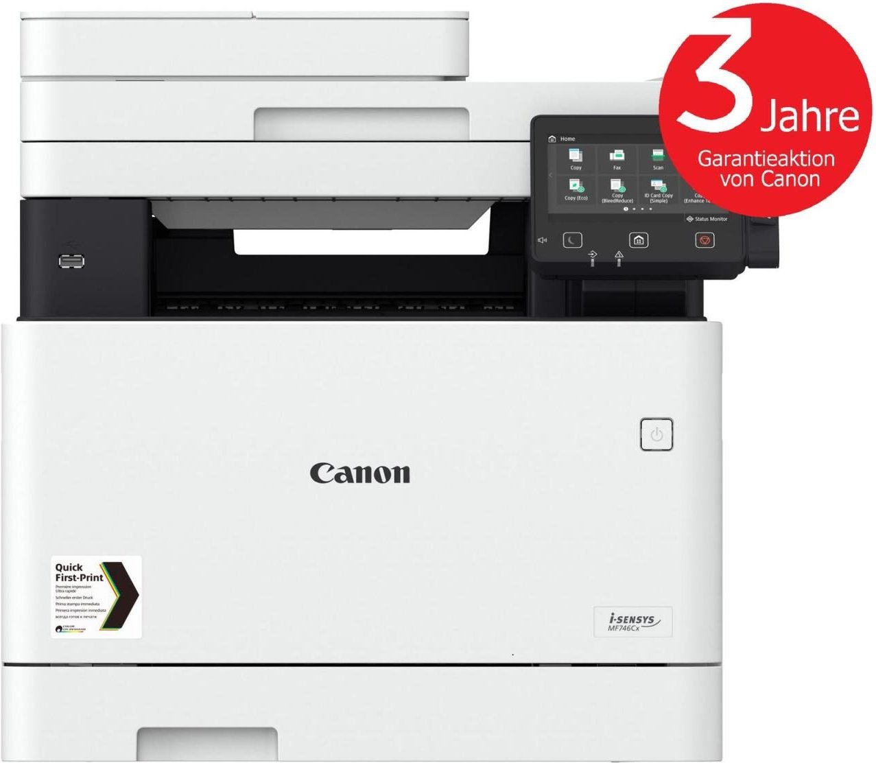Canon-Garantie-Aktion: 3 Jahre erweiterte Garantie --> Canon i-SENSYS MF746Cx Farblaser-Multifunktionsdrucker