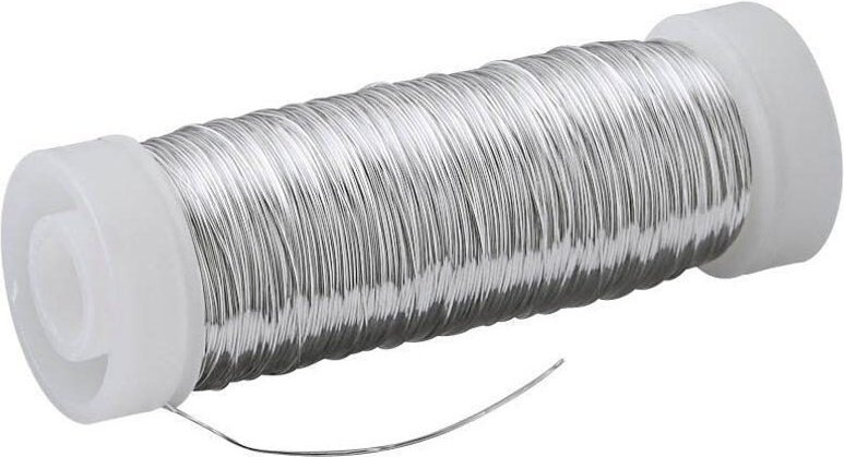 Thumbnail - Rayher Basteldraht silber 0.25 mm x 100 m