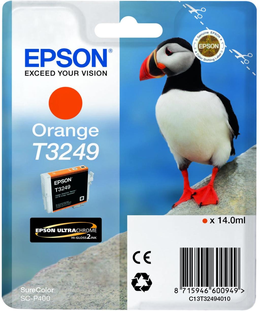 Epson Original T3249 Druckerpatrone orange 14ml (C13T32494010)
