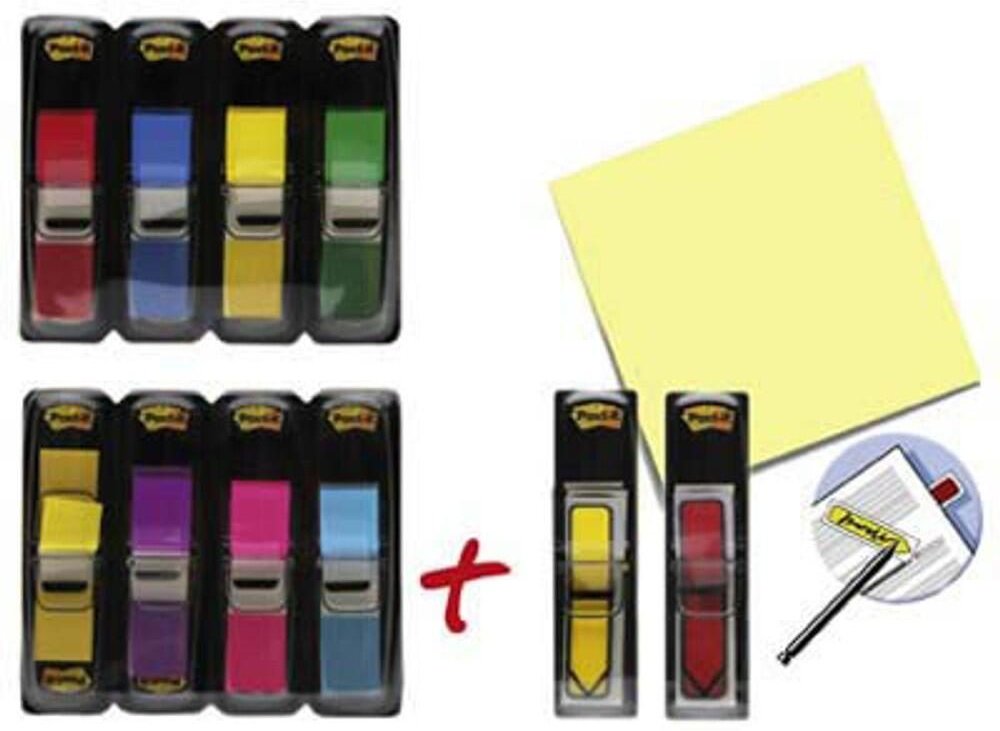Post-it Index Mini Haftmarker 8 x 35 Streifen - farbsortiert